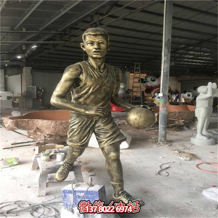 玻璃鋼仿銅人物擺件，點亮校園廣場