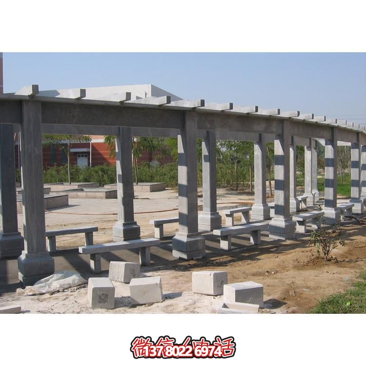 石材長廊，為大型園林戶外空間帶來精致的石雕裝飾