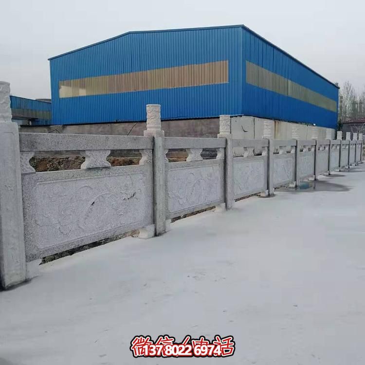 大理石護(hù)欄雕塑，為您的戶外河道增添美觀