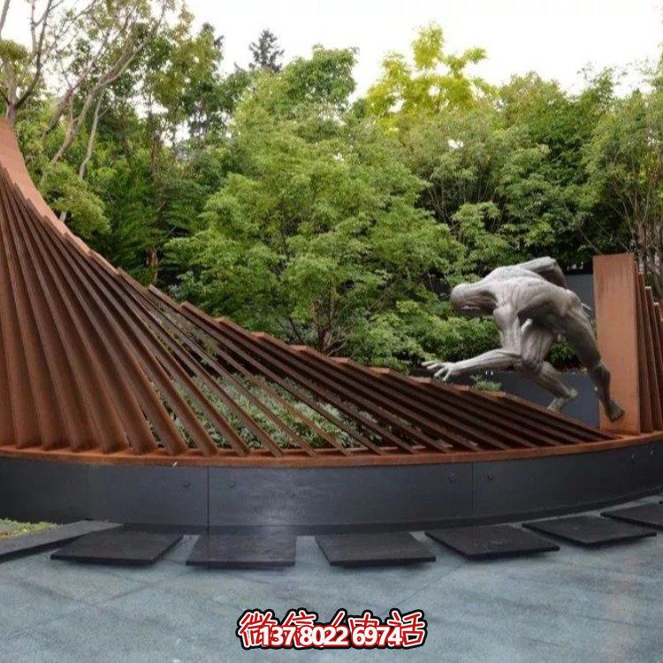 不銹鋼景觀雕塑，創(chuàng)意裝點(diǎn)公園戶外園林