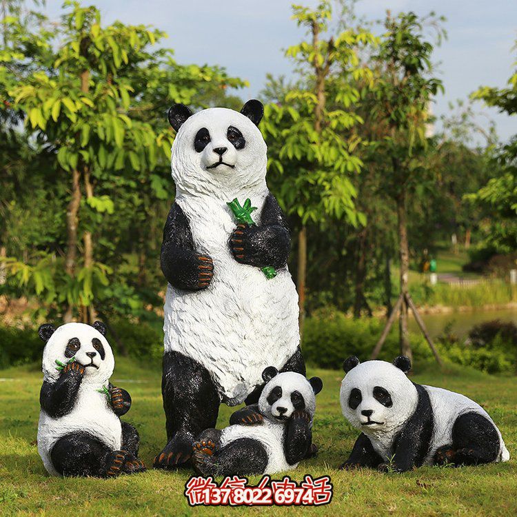 玻璃鋼仿真熊貓，讓動(dòng)物園的動(dòng)物更加生動(dòng)