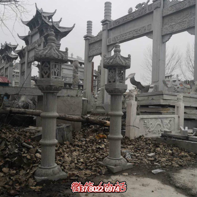 精美石雕創(chuàng)意石燈，提升庭院景觀美感
