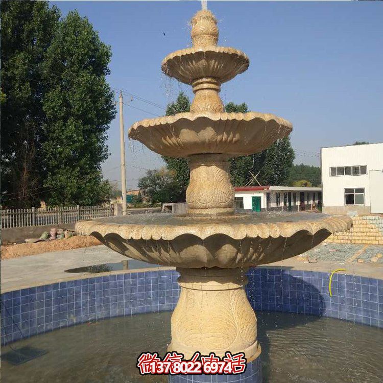 花崗巖噴泉流水?dāng)[件，給你不一樣的戶外廣場園林景觀雕塑