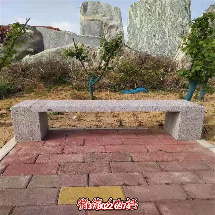 花崗巖長形石凳，裝飾您的小區(qū)公園