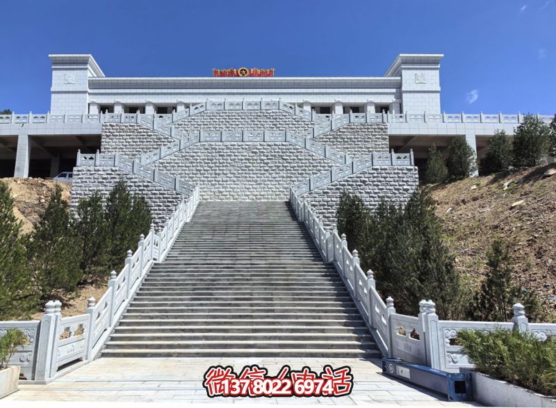 花崗巖露臺石雕步梯、欄桿欄板